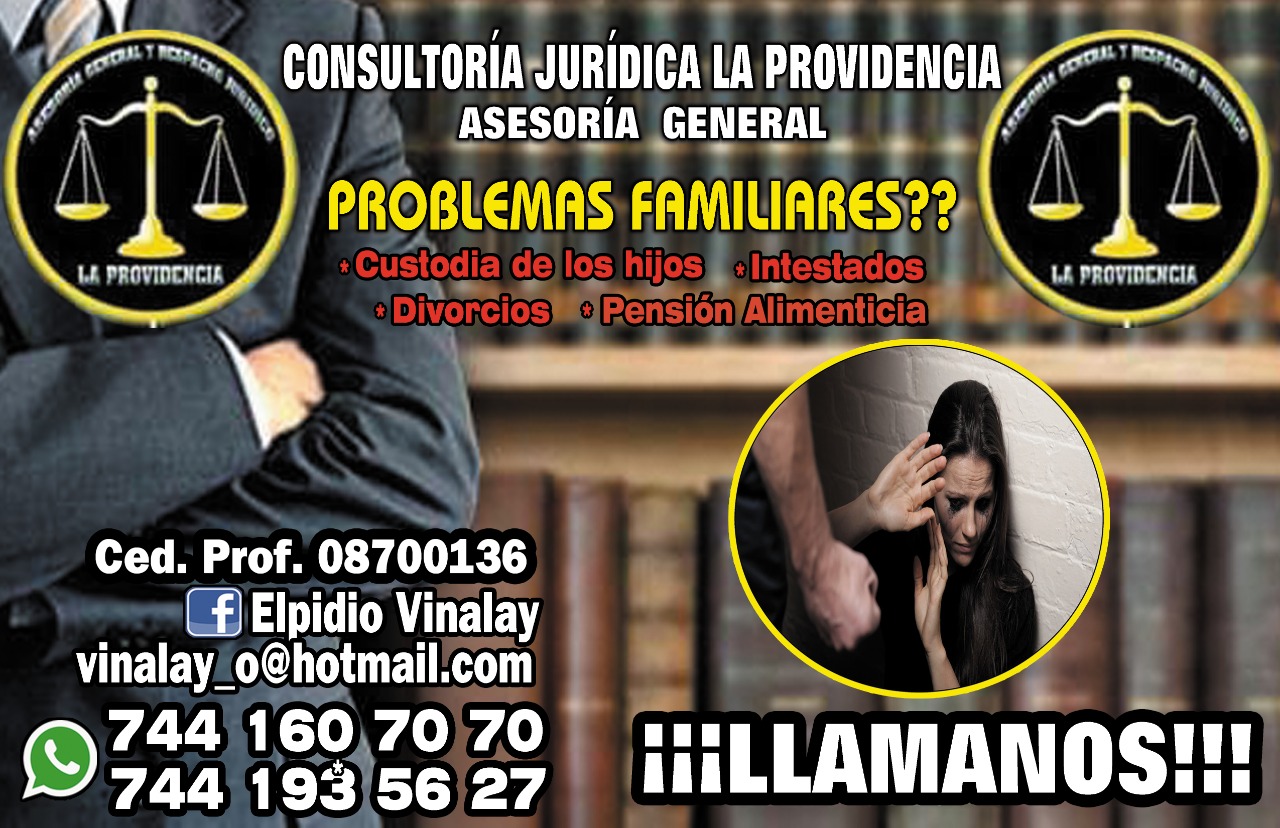 Asesoría general en problemas familiares de Consultoría Jurídica La Providencia
