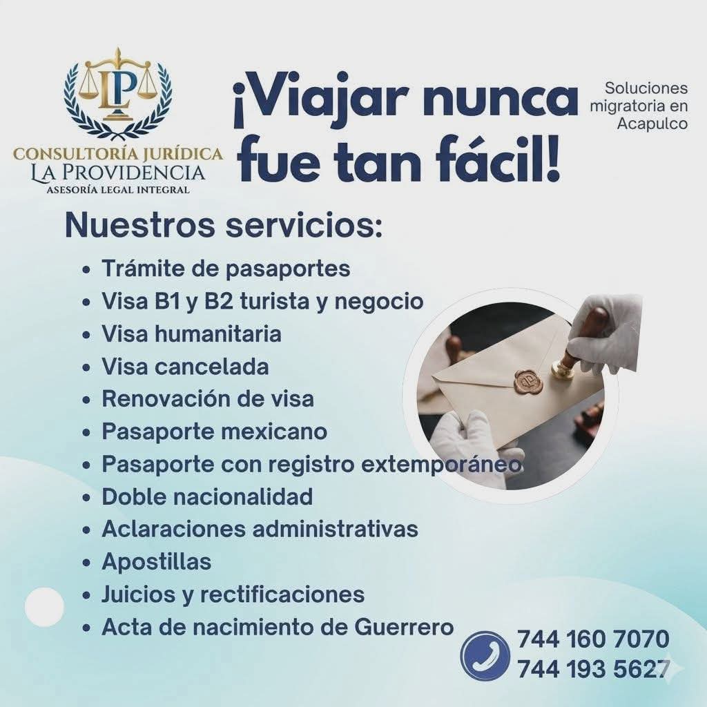 Nuestros servicios migratorios de Consultoría Jurídica La Providencia